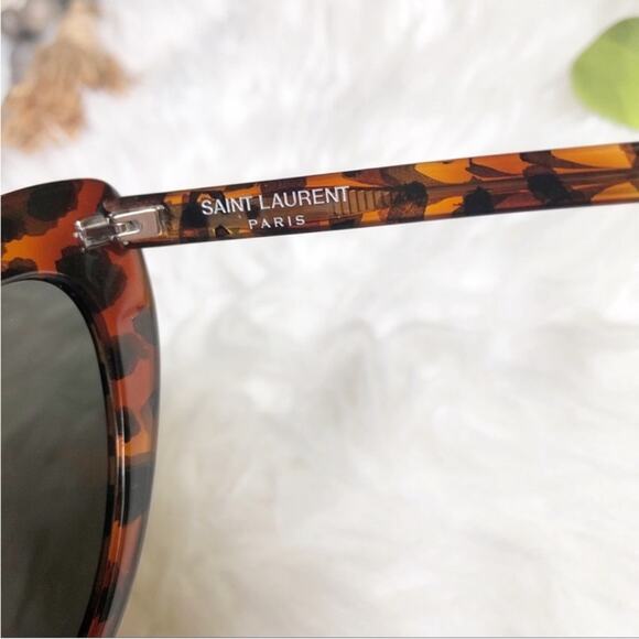 New! Saint Laurent Lou Lou Heart Shaped Sunglasses tortoise frames glasses main image 12